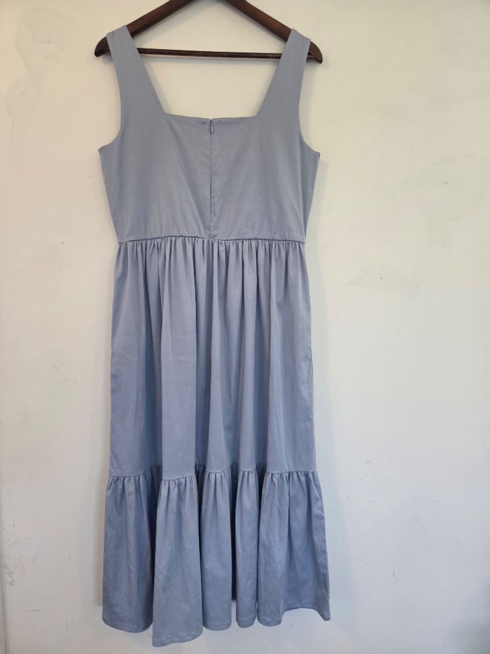 NWT Smash & Tess Maise midi dress M tiered sky blue sleeveless cottage core - Picture 6 of 11